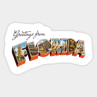 Greetings from Florida Sticker